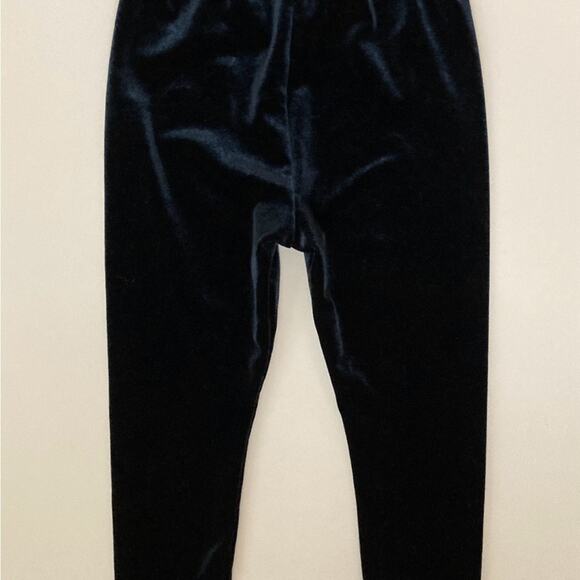 ❤️5/$25 SALE Gap Baby Gap Dark Blue Velvet Velour Elastic Waist Legging Pants - Picture 4 of 5